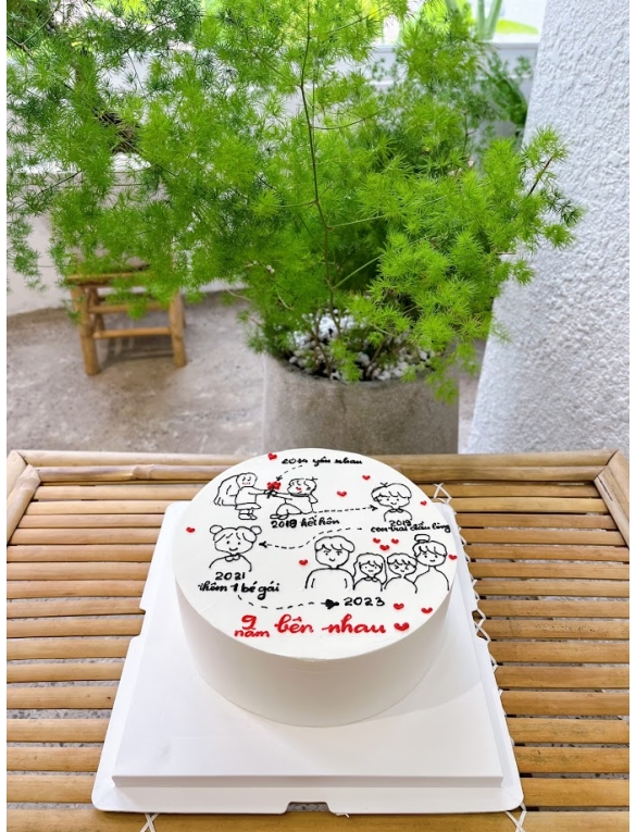 Mẫu bánh vẽ Hàn quốc