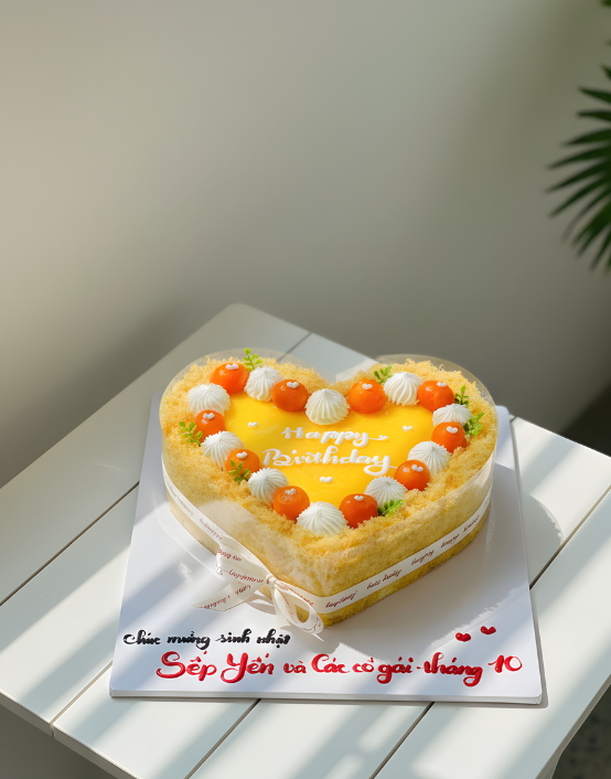 Bông lan trứng muối trang trí đơn giản