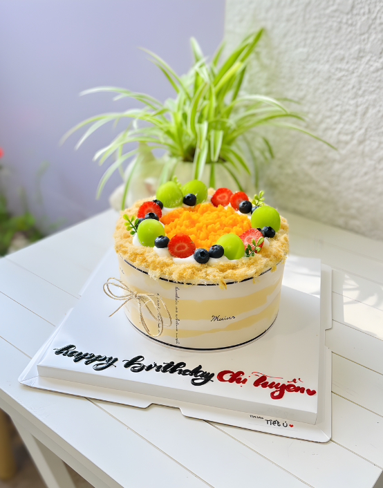 Bông lan trứng muối trang trí đơn giản