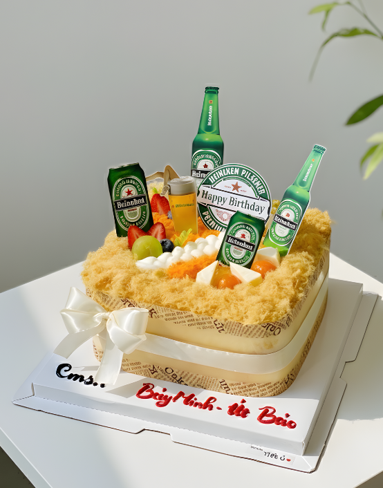 Bông lan trứng muối trang trí đơn giản