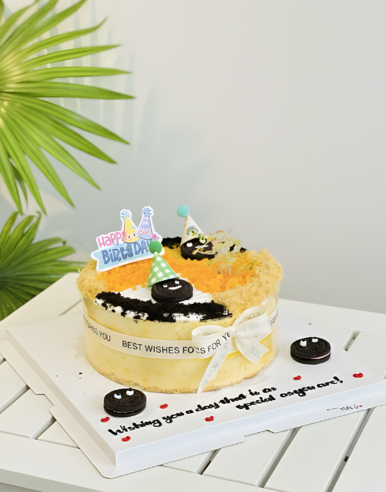 Bông lan trứng muối trang trí đơn giản